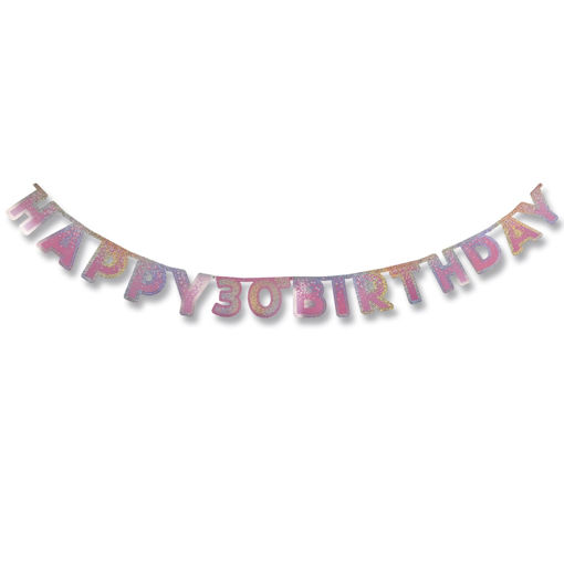 Picture of 30TH PINK BIRTHDAY BANNER 2.2M